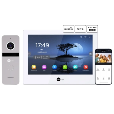 Neolight ALPHA Hybrid + SOLO FHD Silver Комплект видеодомофона