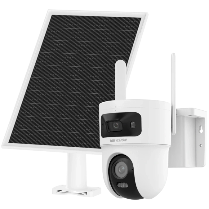 Hikvision DS-2CFSP8-D/4G-SIM Cold Proof 2х4МП (2.8+4мм) PT 4G (SIM-карта в комплекті) ЗАРЯДКА В МІНУСОВУ ТЕМПЕРАТУРУ IP відеокамера фото 1