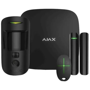 Ajax StarterKit Cam Plus HDR (8EU) UA black охранной сигнализации Комплект