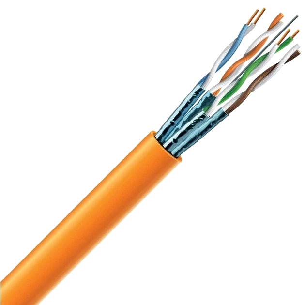 Cat 6A 4x2x23 AWG LSZH (к) 305 м Кабель вита пара ЗЗКМ (S/FTP мідь внутрішній) фото 1