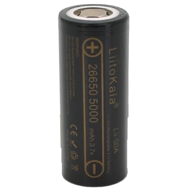 LiitoKala 26650 Li-Ion Lii-50A 5000mah Акумулятор фото 1