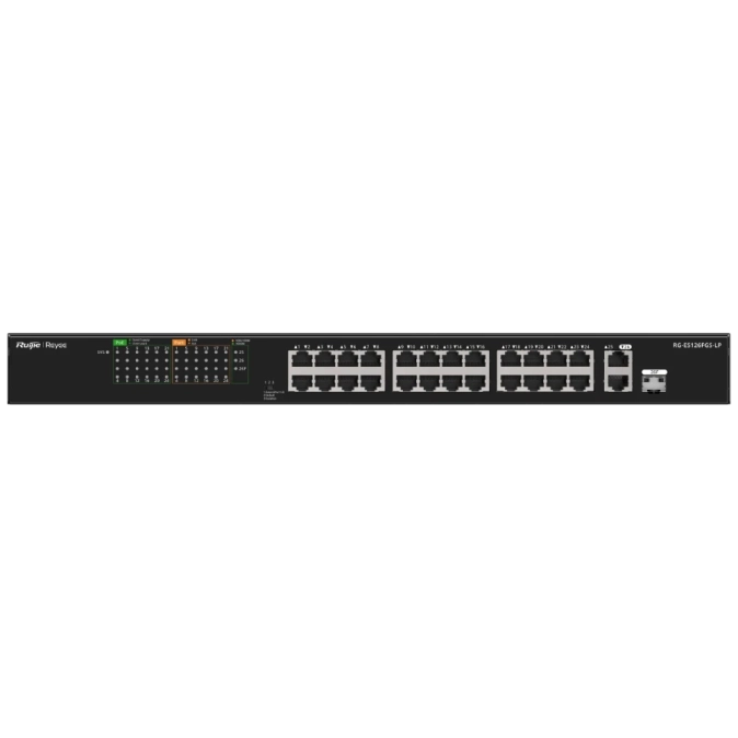 Ruijie Reyee RG-ES126FGS-LP PoE Комутатор 26 портів некерований фото 1
