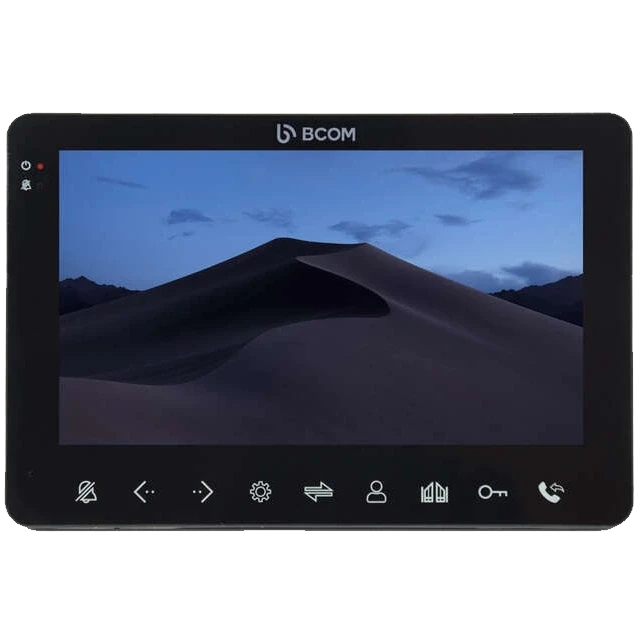 BCOM BD-780FHD Black Відеодомофон фото 1