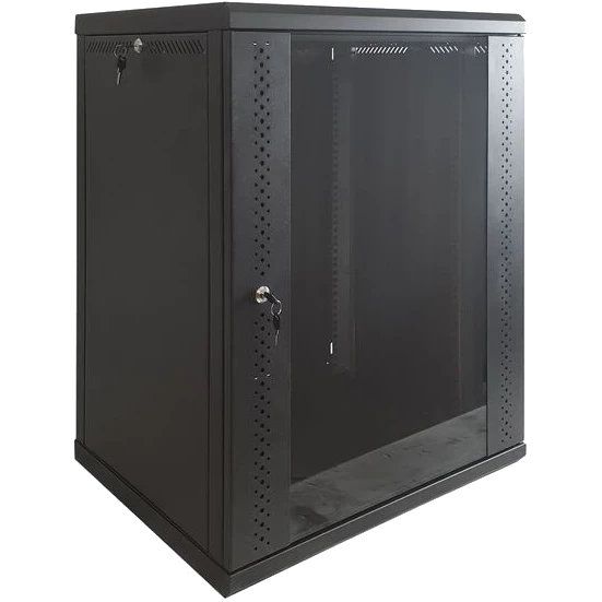 EServer 12U 600х350х637 скло, чорна Шафа фото 1