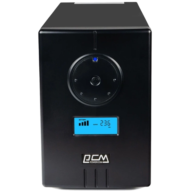 Powercom INF-800 LCD Schuko Джерело безперебійного живлення фото 1