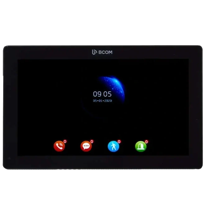 BCOM BD-1070FHD/T Black Відеодомофон фото 1