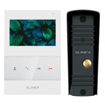 Slinex SQ-04 White + ML-16HR (черный) Комплект видеодомофона