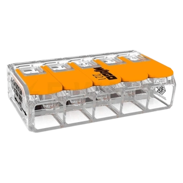 Wago COMPACT 221-615 5-проводов 0,5-6мм2 Клемма