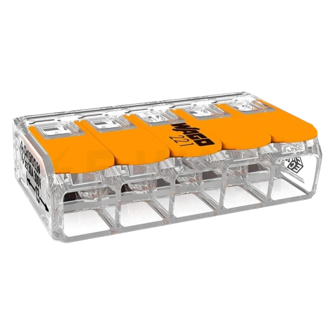 Wago COMPACT 221-615 5-дротова 0,5-6мм2 Клема фото 1