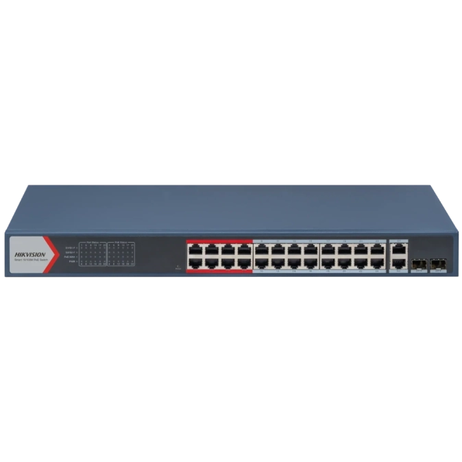 Hikvision DS-3E1326P-EI(B) POE Комутатор 26 портів керований фото 1