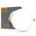 VIDEX 24W 4100K 220V LED світильник безрамний круглий фото 4