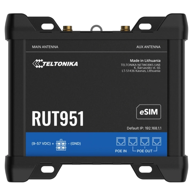 Teltonika RUT951 POE+ (RUT951B10J00) Маршрутизатор фото 1