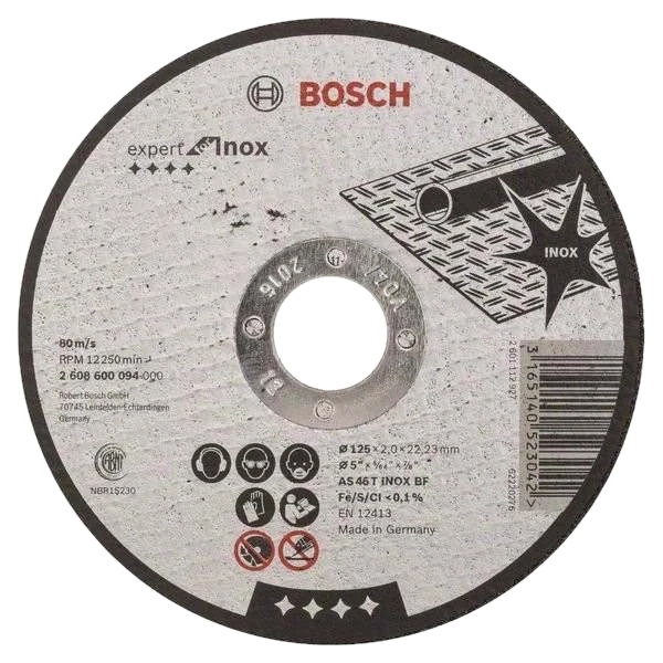 Bosch 125 x 1 мм (2608600549) Відрізний круг для нержавіючої сталі фото 1