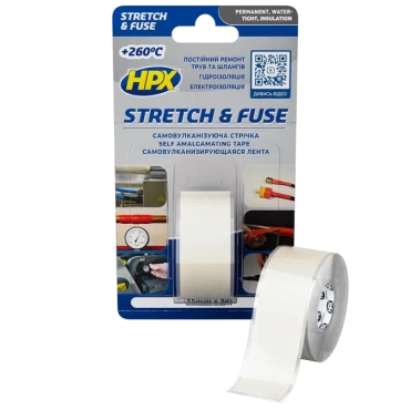 HPX SI2503 Stretch&Fuse 25мм х 3м Лента силиконовая вулканизирующая