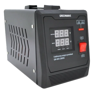 Green Wave Mauser 2000VA (1400Вт) Стабілізатор напруги релейний 1xShuko, DC140-260V, AC220±8%, BOX
