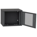IPCOM 12U 600x450 Шафа телекомунікаційна двері перф(чорна) фото 2