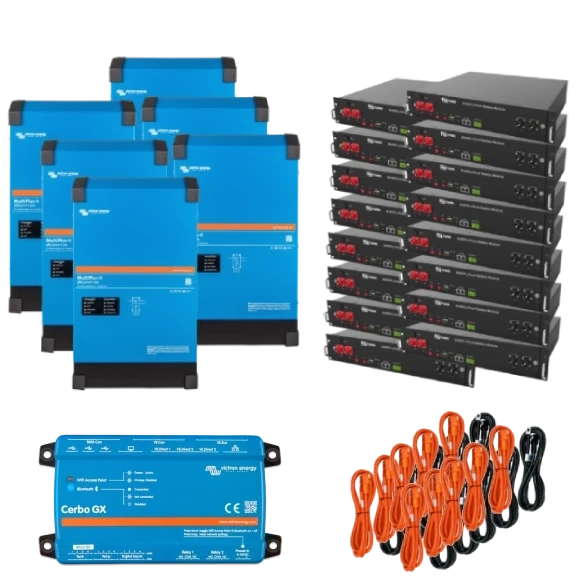 VictronEnergy MultiPlus-II + Dyness 24кВт 48кВт•г Система безперебійного живлення трифазна фото 1