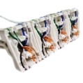 UTP CAT5e 24 порта 1U 19" Патч-панель з організатором фото 2