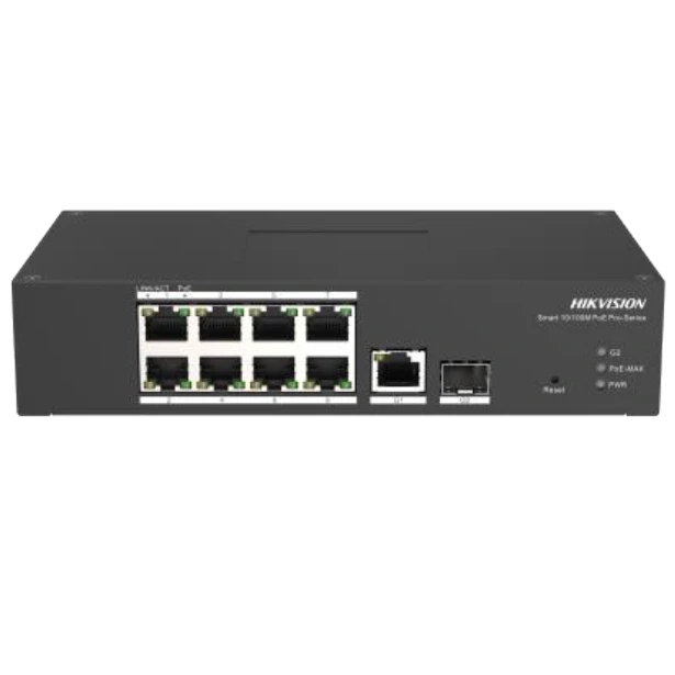 Hikvision DS-3T1310P-SI/HS PoE Комутатор 10 портів керований фото 1