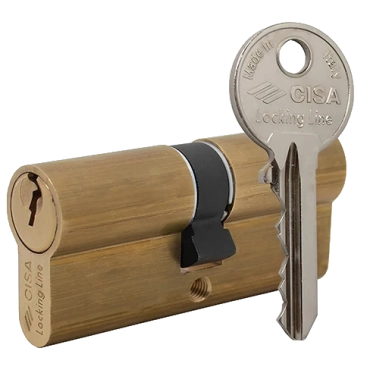 CISA LL 08010 90 (45*45) Циліндр латунь матова