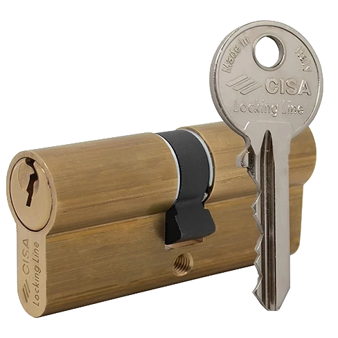 CISA LL 08010 90 (45*45) Циліндр латунь матова