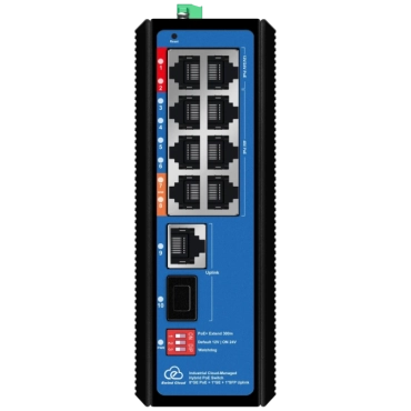 Ewind EW-EPIS3910SH-8GE AI PoE Комутатор 10 портів керований хмарно