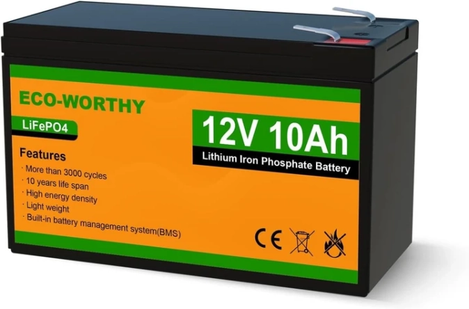 Акумулятор Eco Worthy LiFePO4 12V 10Ah